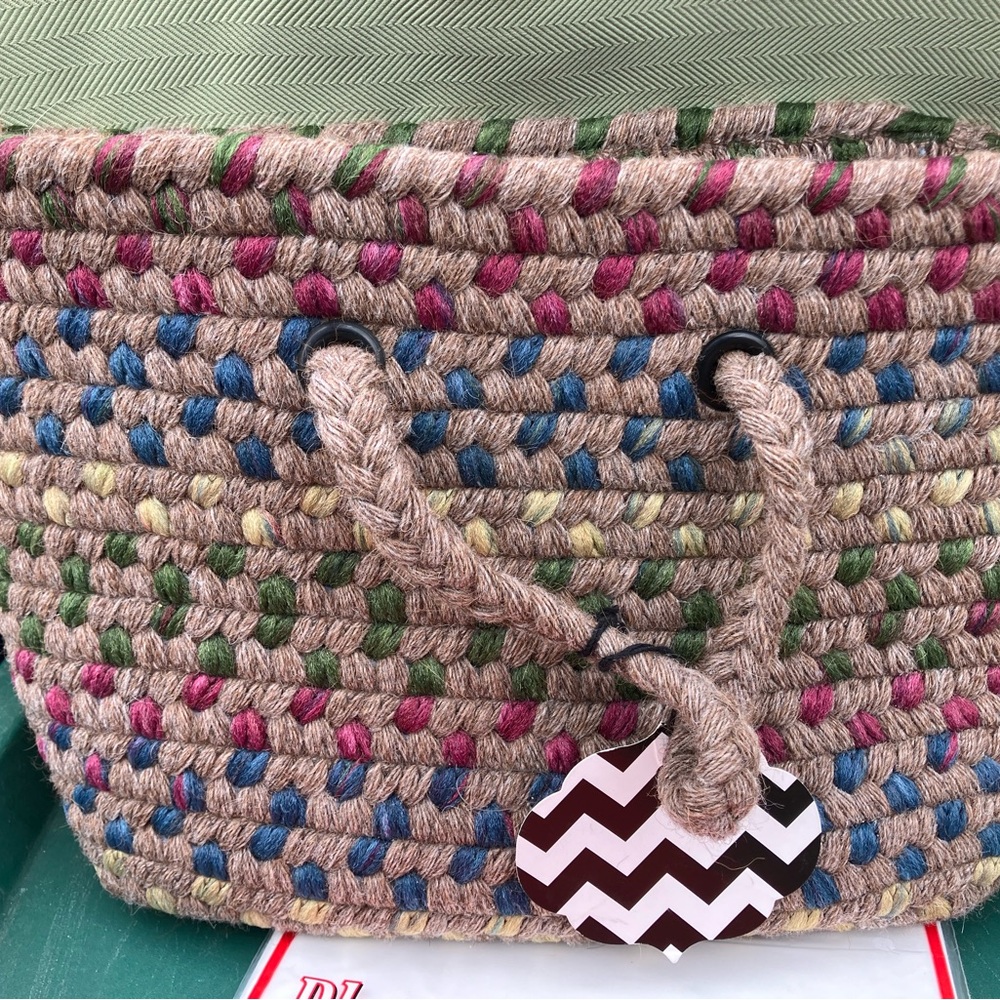 Multicolor Woven Tote Bag